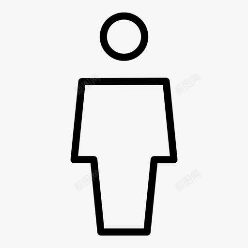 男厕所建筑标志轮廓图标svg_新图网 https://ixintu.com 厕所 建筑标志轮廓 男