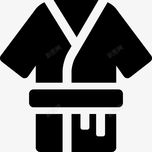 和服柔道空手道图标svg_新图网 https://ixintu.com 和服 柔道 桑博 武术 生活方式丰富 空手道