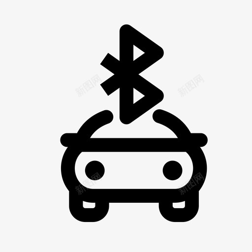 汽车蓝牙智能汽车技术图标svg_新图网 https://ixintu.com wifi 技术 智能汽车 汽车旅行 汽车蓝牙