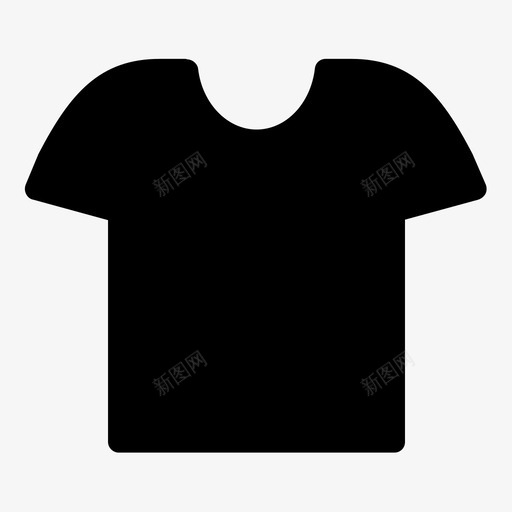 T恤休闲服装图标svg_新图网 https://ixintu.com T恤 休闲 时尚 服装