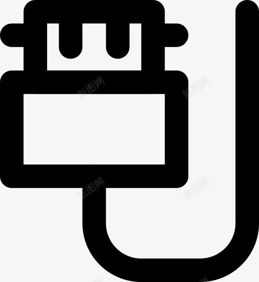 电话线连接器iphone图标svg_新图网 https://ixintu.com iphone smashicons连接器电缆md外形图 电话线 连接器
