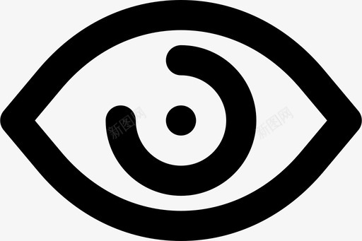 人眼视图视觉图标svg_新图网 https://ixintu.com 人眼 人眼md轮廓 视图 视觉