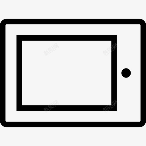 平板电脑设备ipad图标svg_新图网 https://ixintu.com ipad 便携式 平板电脑 网络线路 设备