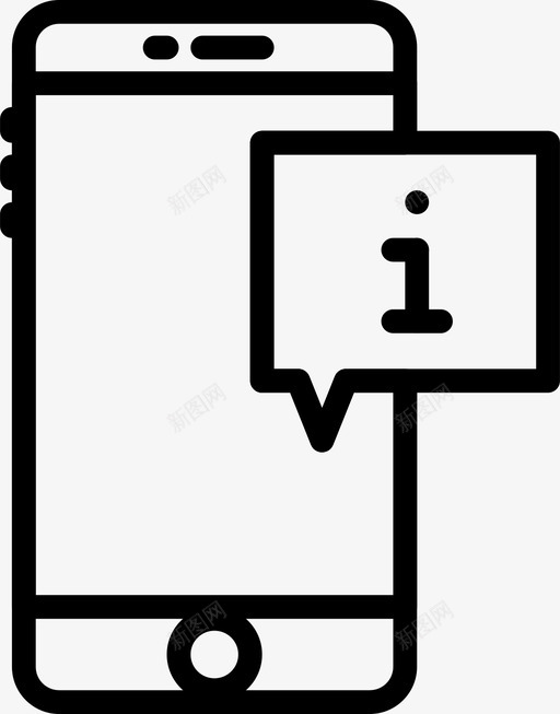 手机信息通讯功能图标svg_新图网 https://ixintu.com smashicons手机功能概述 功能 手机 手机信息 通讯