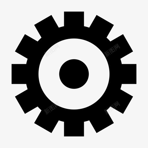 齿轮设置符号图标svg_新图网 https://ixintu.com 符号 设置 齿轮