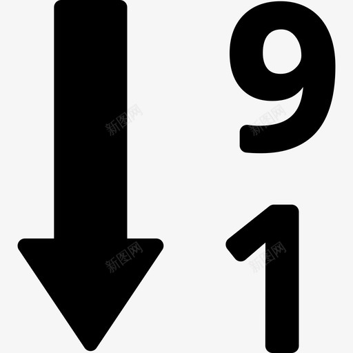 管理界面的数字降序排序按钮图标svg_新图网 https://ixintu.com 管理界面的数字降序排序按钮