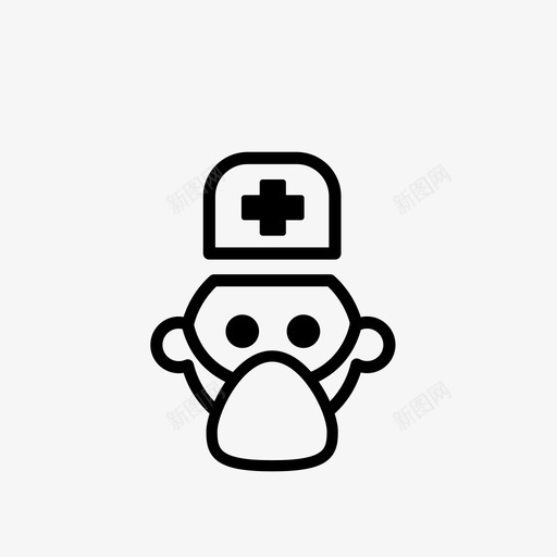 男护士医生医院图标svg_新图网 https://ixintu.com 医生 医院 医院2 男护士