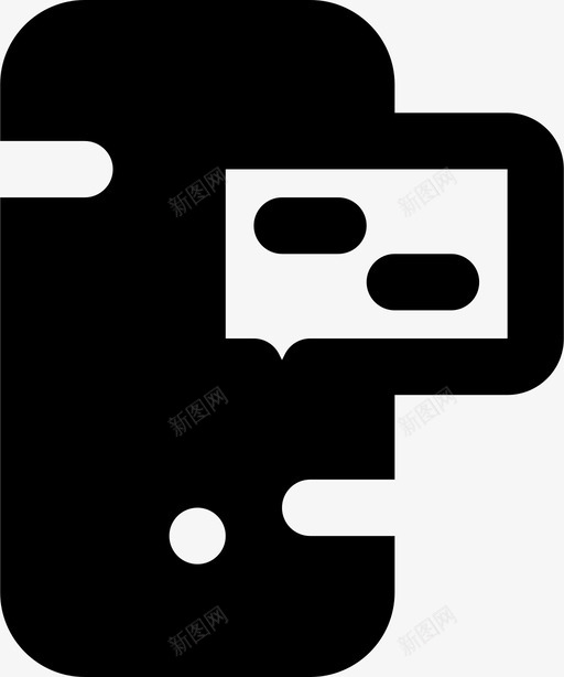 手机短信通讯功能图标svg_新图网 https://ixintu.com smashicons手机功能mdsolid 功能 手机 手机短信 通讯
