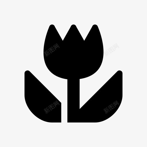 花生命植物图标svg_新图网 https://ixintu.com 启动图标 植物 生命 花