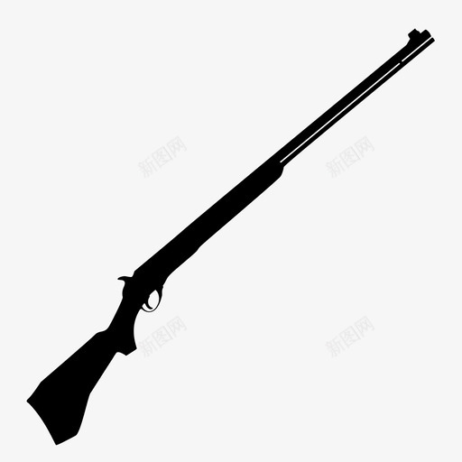 步枪武器游戏图标svg_新图网 https://ixintu.com rpg图标武器 枪 步枪 武器 游戏