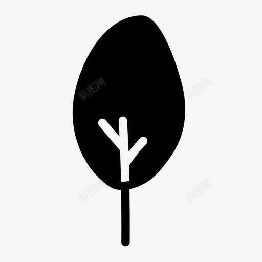 树手绘树木图标svg_新图网 https://ixintu.com 手绘 树 树木