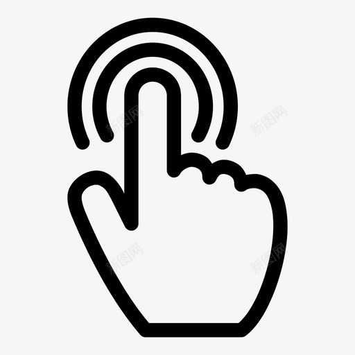 双击手势手图标svg_新图网 https://ixintu.com 双击 填充 手 手势 触摸 轻敲