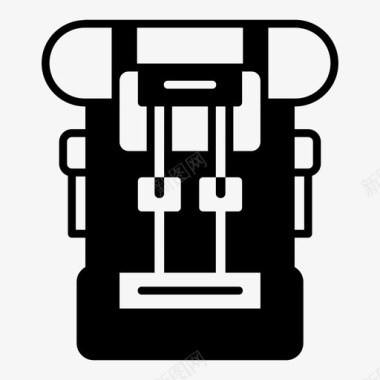 野营包行李旅游图标图标