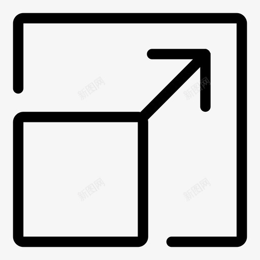 展开箭头展开窗口图标svg_新图网 https://ixintu.com 展开 展开窗口 箭头