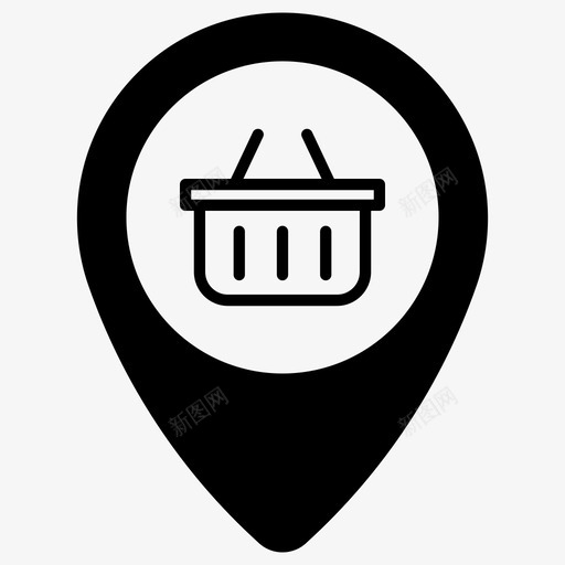 购物市场商场图标svg_新图网 https://ixintu.com 位置 商场 商店 市场 购物