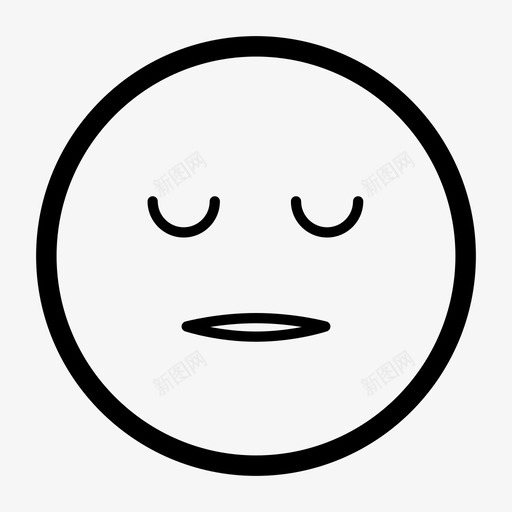 熟睡表情表情脸图标svg_新图网 https://ixintu.com 累瘫 熟睡表情 累 脸 表情