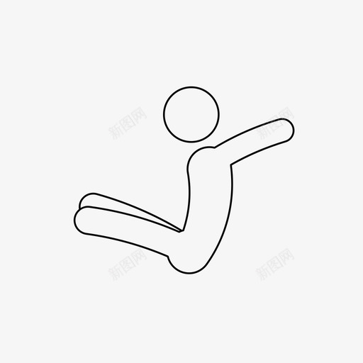 跑酷敏捷体操图标svg_新图网 https://ixintu.com 体操 敏捷 街头运动 跑酷 跳跃