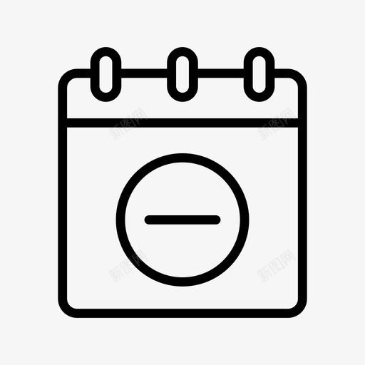 日历笔记本日程表图标svg_新图网 https://ixintu.com 日历 日程表 笔记本 记事本