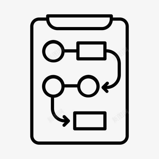 流程图业务计划计划图标svg_新图网 https://ixintu.com 业务计划 工作流 流程图 计划