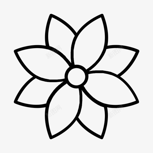 花雏菊植物图标svg_新图网 https://ixintu.com 植物 花 雏菊