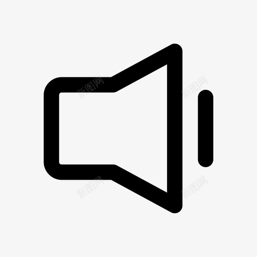 低音量低声音低说话图标svg_新图网 https://ixintu.com 低声音 低说话 低音量