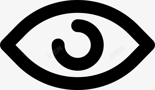 人眼视图视觉图标svg_新图网 https://ixintu.com 人眼 人眼md轮廓 视图 视觉