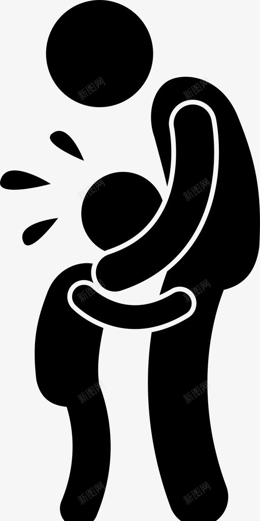 哭泣的孩子孩子悲伤图标svg_新图网 https://ixintu.com 哭泣的孩子 孩子 悲伤 葬礼