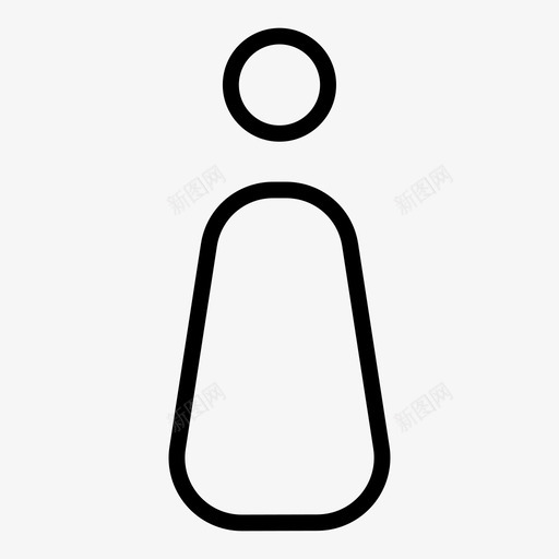 v女女图标svg_新图网 https://ixintu.com v 厕所 女 建筑标志轮廓