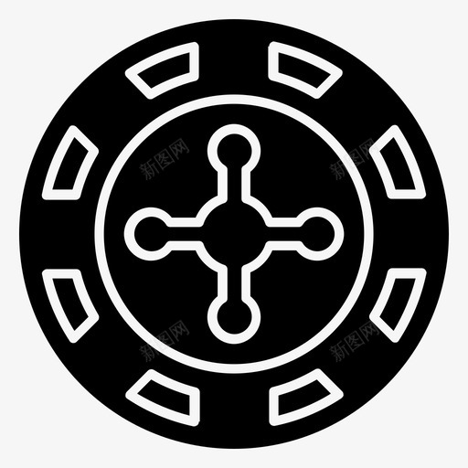 轮盘赌赌场赌博图标svg_新图网 https://ixintu.com 游戏 赌博 赌场 轮盘赌