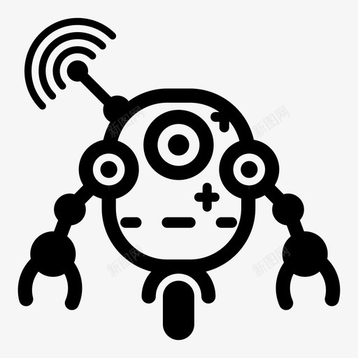 机器人机器机器人玩具图标svg_新图网 https://ixintu.com 技术 机器 机器人 机器人2 机器人玩具