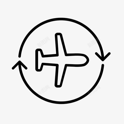 机场到达航空图标svg_新图网 https://ixintu.com 到达 机场 离港 航空 航站楼