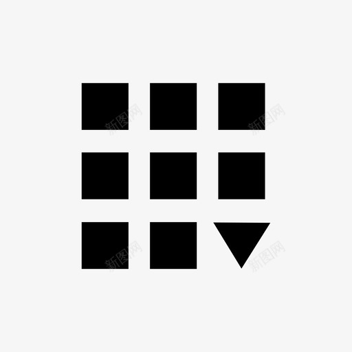 网格菜单界面菜单按钮图标svg_新图网 https://ixintu.com 界面 网格菜单 菜单按钮 选项