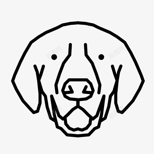 拉布拉多动物品种图标svg_新图网 https://ixintu.com 动物 品种 拉布拉多 狗 狗品种