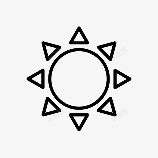 太阳美洲炎热图标svg_新图网 https://ixintu.com 墨西哥 太阳 炎热 美洲 静止