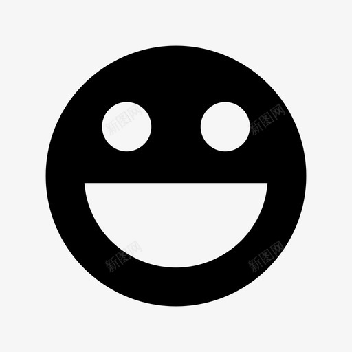 微笑快乐简单图标svg_新图网 https://ixintu.com 微笑 快乐 简单
