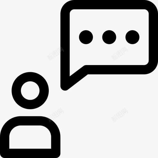 说话交流互动图标svg_新图网 https://ixintu.com 互动 交流 人 信息 生活方式 言语 说话