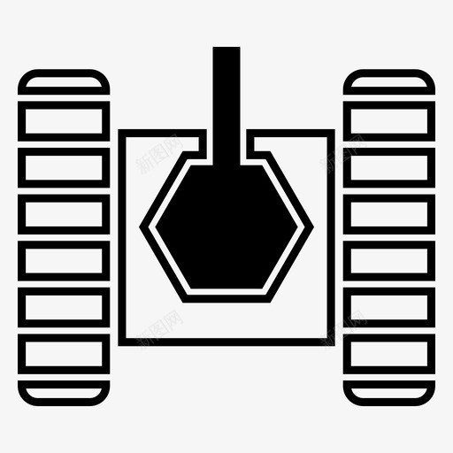坦克战斗游戏图标svg_新图网 https://ixintu.com 坦克 战争 战斗 游戏