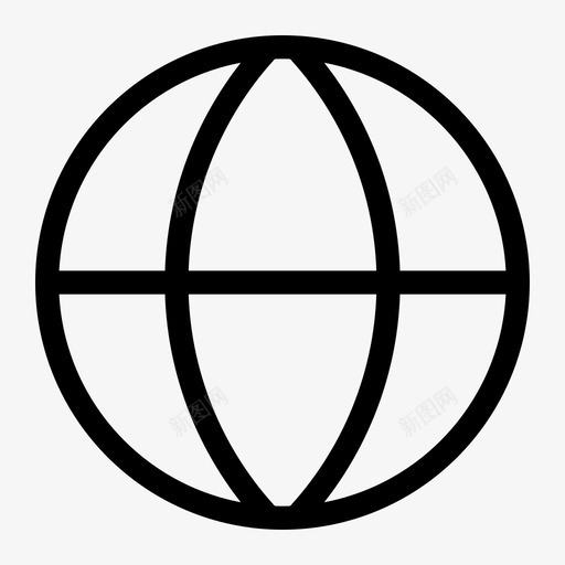 地球互联网语言图标svg_新图网 https://ixintu.com 一般用户界面线图标 世界 互联网 地球 语言