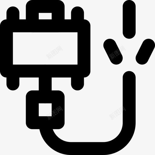 dvi电缆损坏连接器smashicons连接器电缆md轮廓图标svg_新图网 https://ixintu.com dvi电缆损坏 smashicons连接器电缆md轮廓 连接器