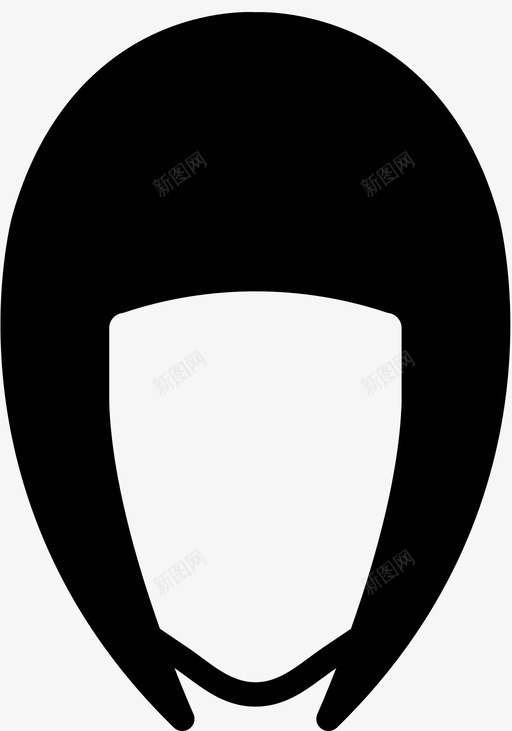女人发型美女帅哥发型稳重图标svg_新图网 https://ixintu.com 女人发型 帅哥发型稳重 美女