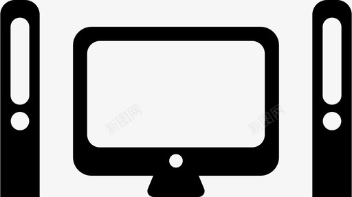 娱乐系统音响系统扬声器图标svg_新图网 https://ixintu.com 娱乐系统 扬声器 电视 音响系统