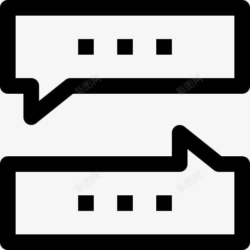语音泡泡聊天交流图标svg_新图网 https://ixintu.com 交流 对话 材料图标语音泡泡 演讲气泡 聊天 语音泡泡 谈话