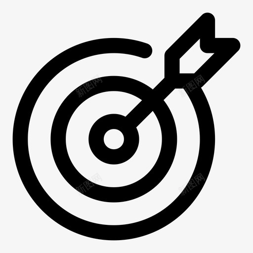 箭靶射靶射图标svg_新图网 https://ixintu.com 射 生意差距大 箭靶 靶射