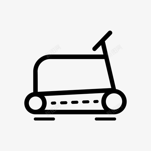 跑步机运动健身图标svg_新图网 https://ixintu.com 健身 健身房 跑步机 运动