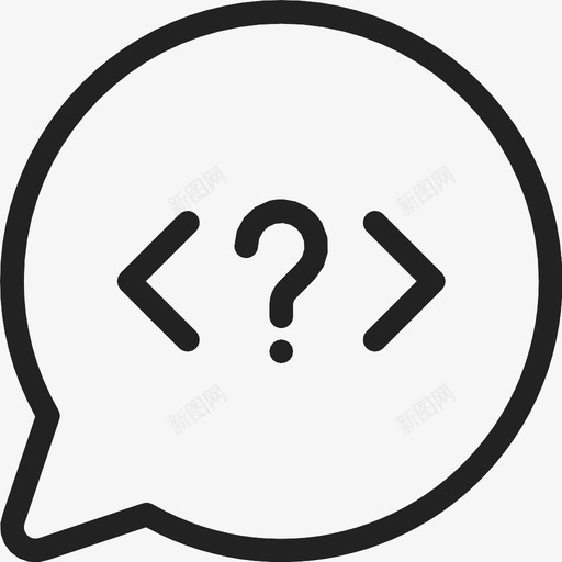 语音泡泡聊天编码图标svg_新图网 https://ixintu.com it 编码 编程 聊天 语音泡泡