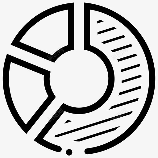 饼图图统计图标svg_新图网 https://ixintu.com 图 概述业务计划管理 统计 饼图