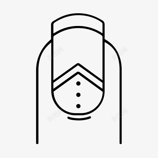指甲手指图标svg_新图网 https://ixintu.com 手指 抛光 指甲 美容 设计