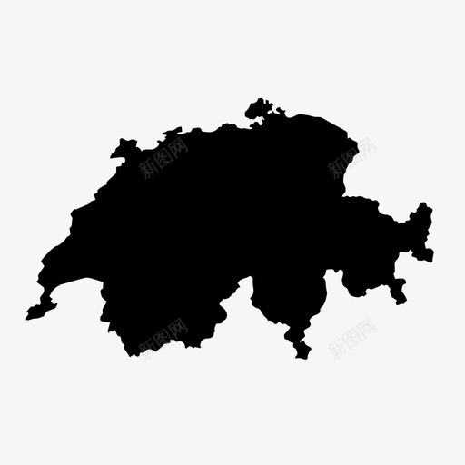 瑞士地图国家欧洲图标svg_新图网 https://ixintu.com 国家 日内瓦 欧洲 瑞士地图