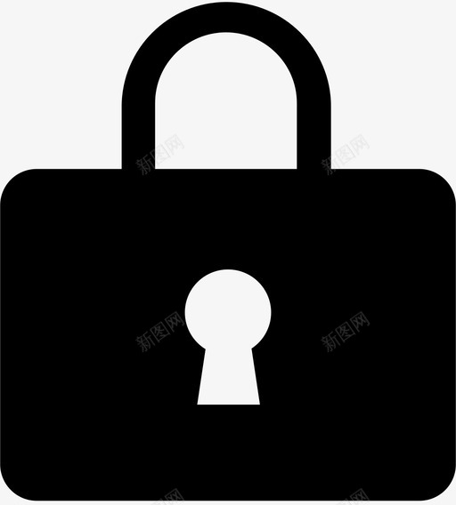 锁加密钥匙锁图标svg_新图网 https://ixintu.com 加密 密码 钥匙锁 锁