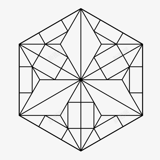 六边形图案图案几何图标svg_新图网 https://ixintu.com 六边形 六边形图案 几何 图案
